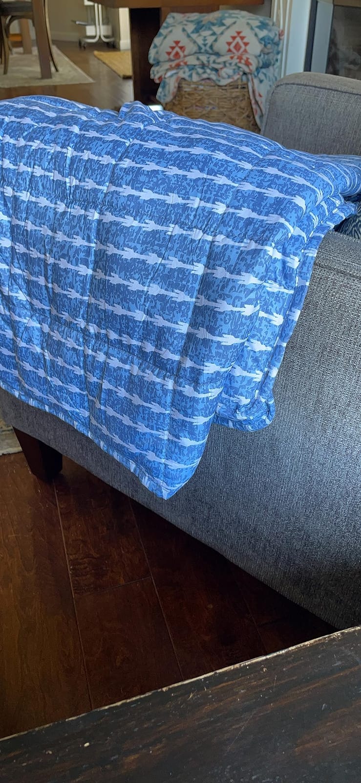 L'AGRATY Weighted Blanket for Adults 15lbs, 48