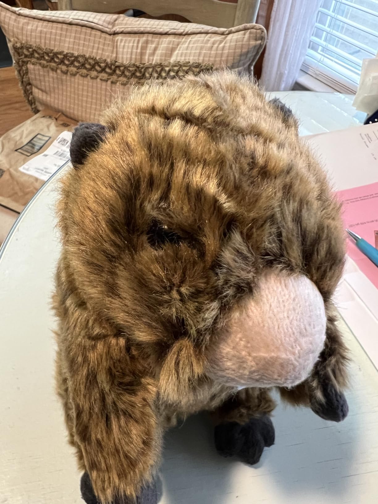 Simulation Groundhog Plush Toy - Cute Real Life Greedy Groundhog Simulation Plush Toys, Lifelike Wild Animals Prairie Dog Stuffed Toys Birthday Gifts for Kids, 10Inches customer photo 2