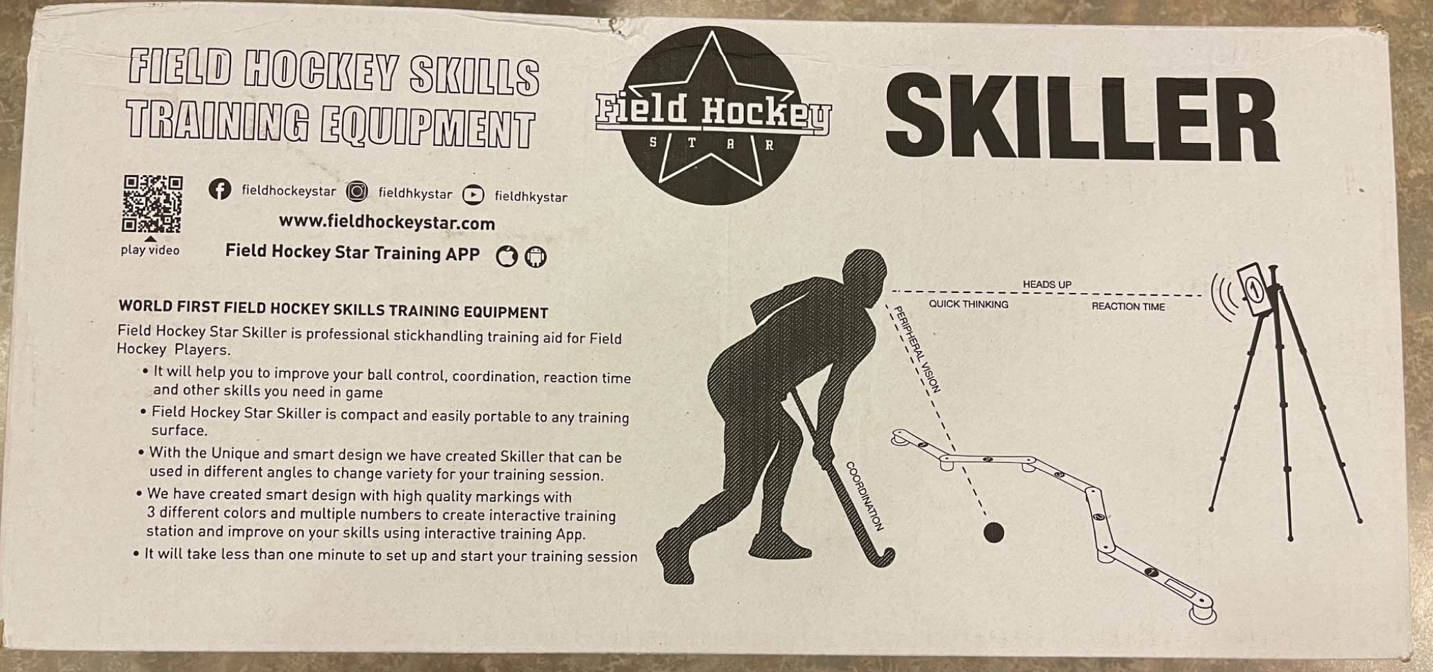Skiller - Lightweight Stickhandling Training Aid, Equipment for Ball Control, Reaction Time & Coordination - Light, Portable & Adjustable Trainer customer photo 1
