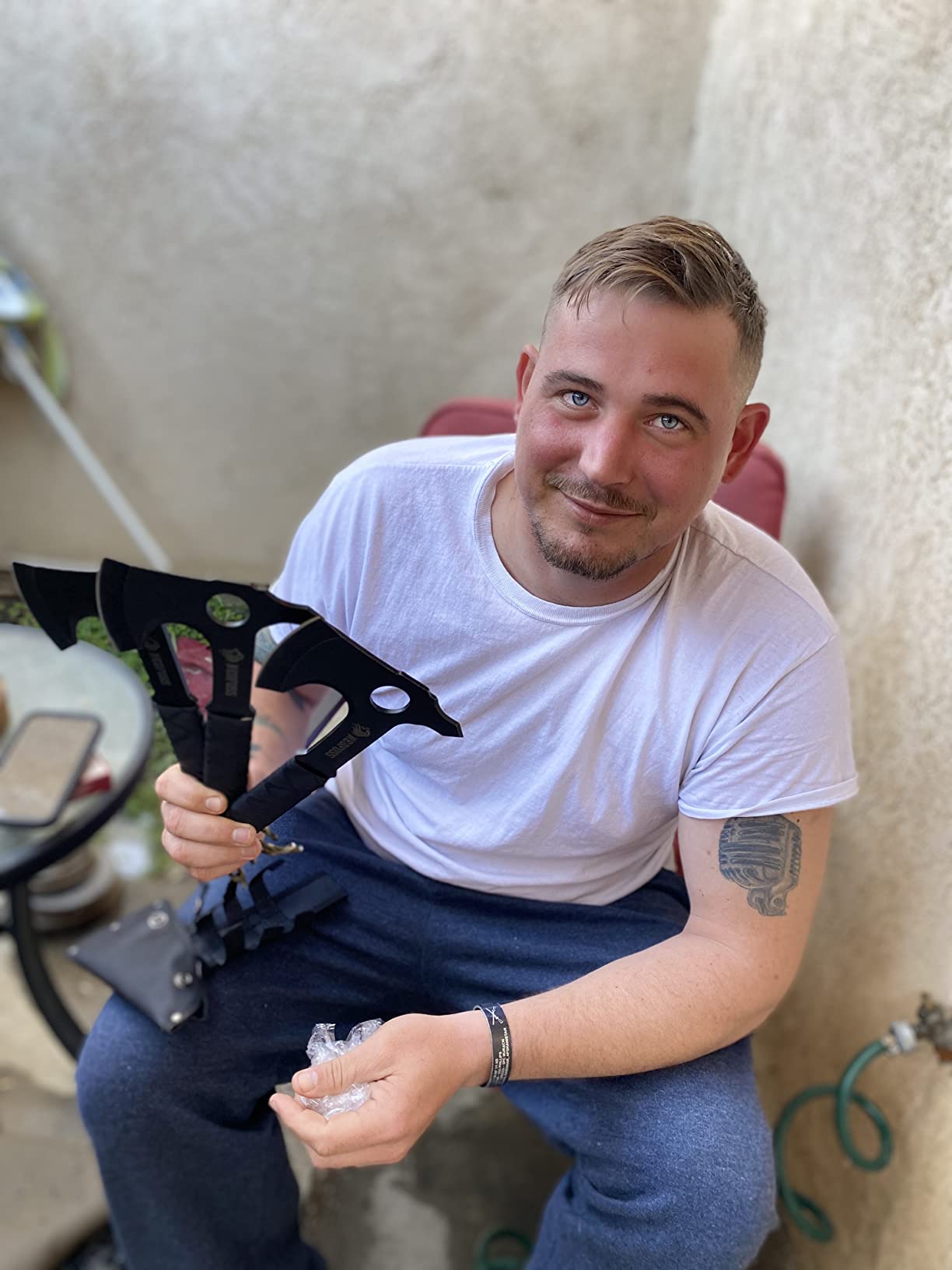 NedFoss Throwing Axe Set, 10.2'' Full Tang Throwing Hatchet customer photo 1