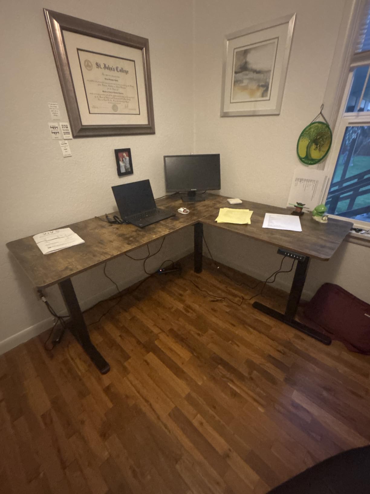 VIVO Black 63 x 55 in Corner Standing Desk, DESK-E3CTB customer photo 1