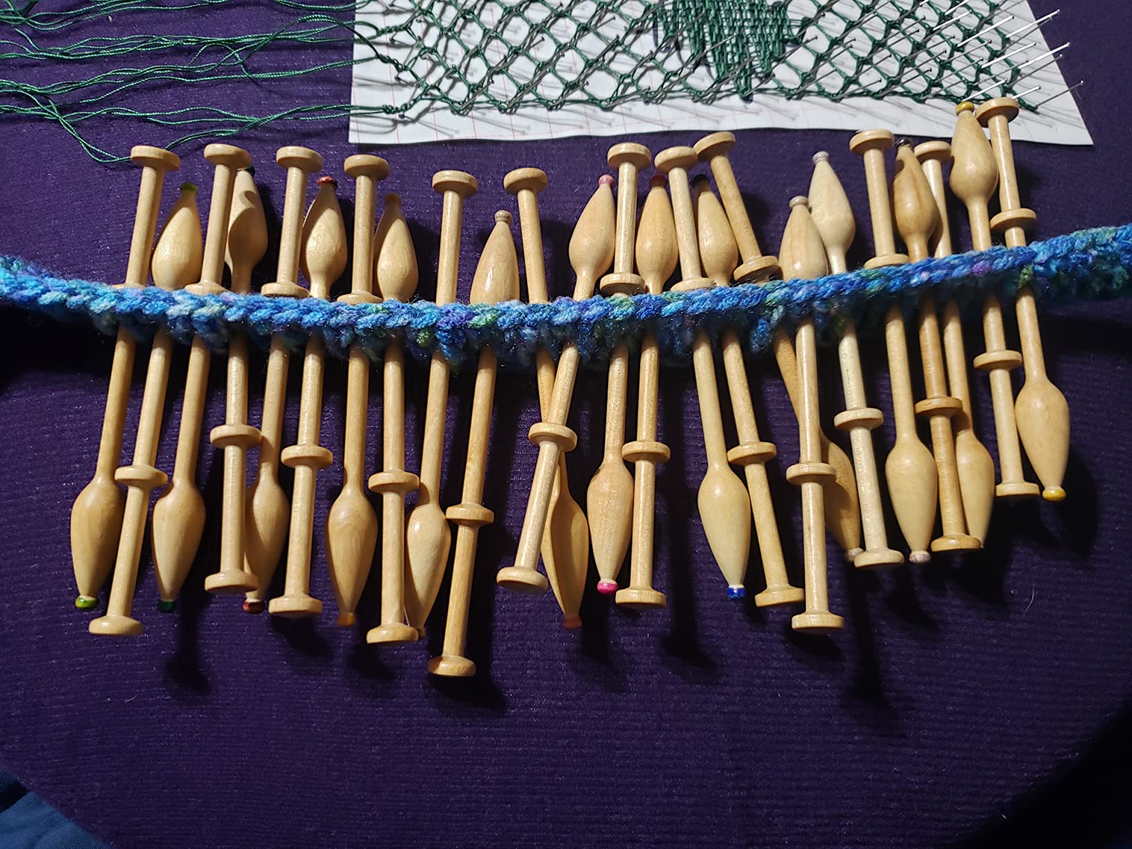 Mechlin Bobbin Lace Making Bobbins - Traditional European Style Hardwood Bobbins for Bobbin Lace - 12, 24, or 50 Pack Options - Lace Making Supplies for Crafters (24) customer photo 1