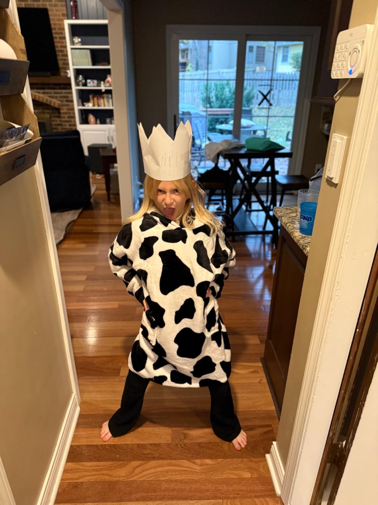 Deserthome Wearable Blanket Hoodie for Kids 6-12YR Giraffe customer photo 1