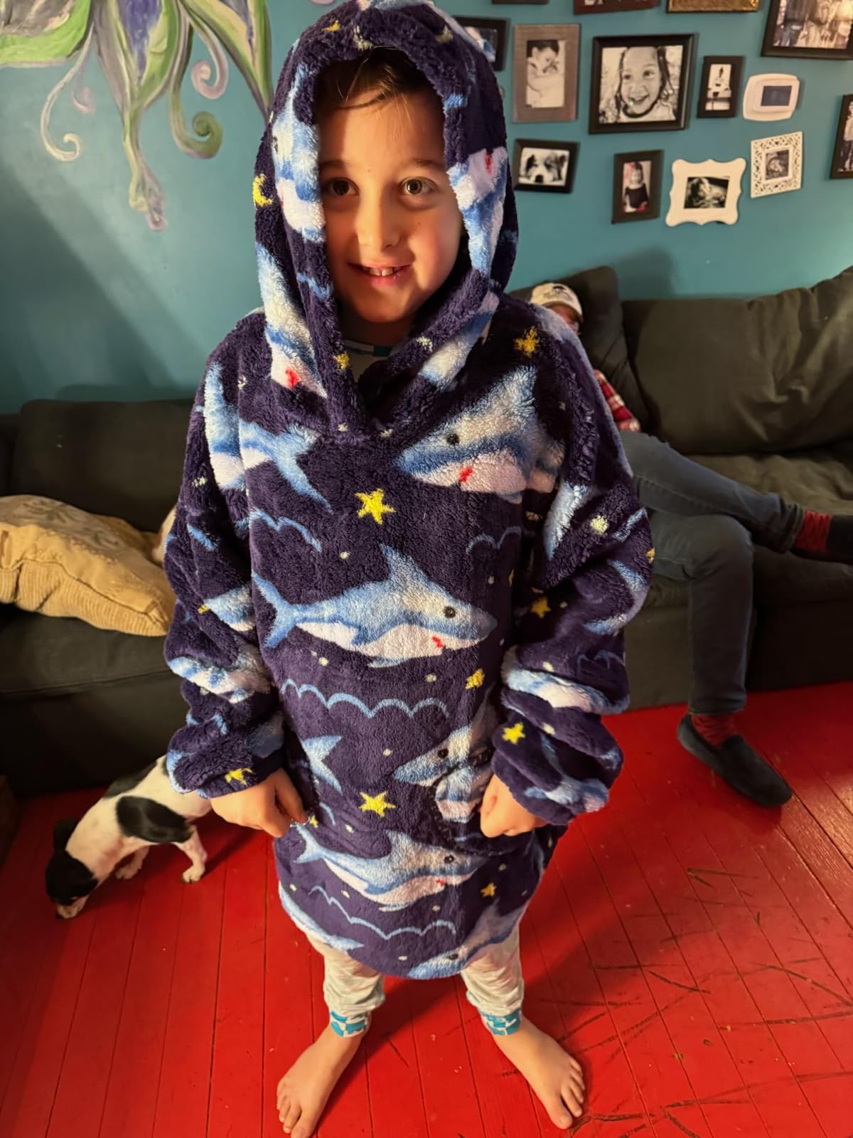 Deserthome Wearable Blanket Hoodie for Kids 6-12YR Giraffe customer photo 2
