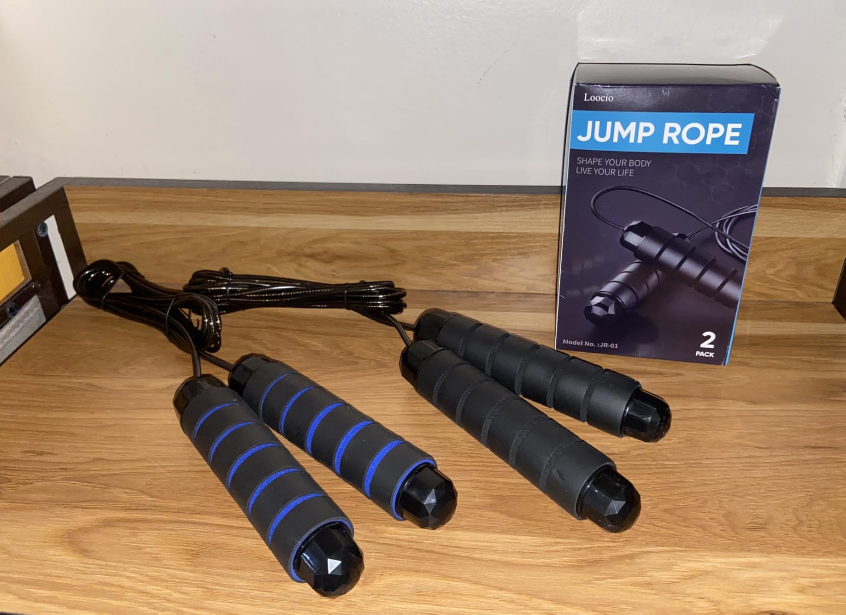 Jump Rope, Tangle-Free Rapid Speed Jumping Rope Cable with Ball Bearings for Women, Men, and Kids, Adjustable Steel Jump Rope with Foam Handles for Home Gym Exercise Fitness Workout Equipment & Slim Body customer photo 1