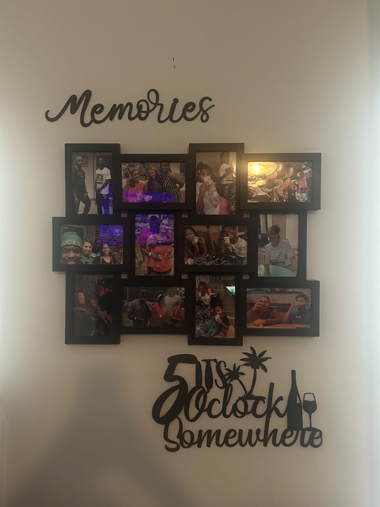 MELANNCO Collage Picture Frame 18x23 Inch Black - Holds 12 Photos in 4x6 and 6x4 Formats - Wall Display for Home Decor, Horizontal or Vertical Hanging customer photo 2