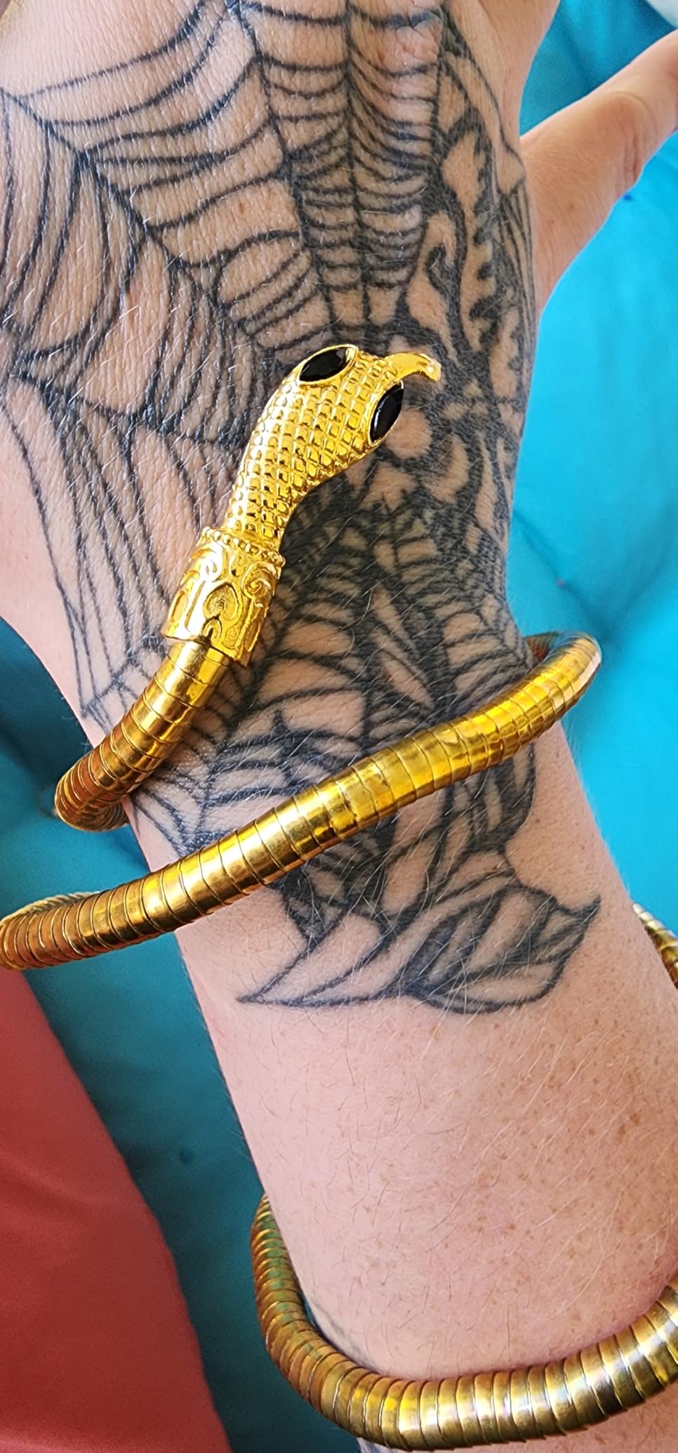 LAKIYOYO Bendable Snake Bracelet for Women Adjustable Punk Snake Choker - Flexible Multi-Purpose Medusa Necklace Hollween Jewelry customer photo 2