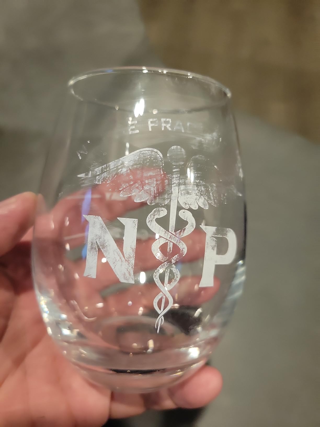 AGMDESIGN Funny Two Sided Good Day Bad Day Don't Even Ask PA Physician Assistant Wine Glass, Gift for Doctor, Medicine, Assistant, Physician, Nurse, Students, Graduation Gifts for Men Women customer photo 1