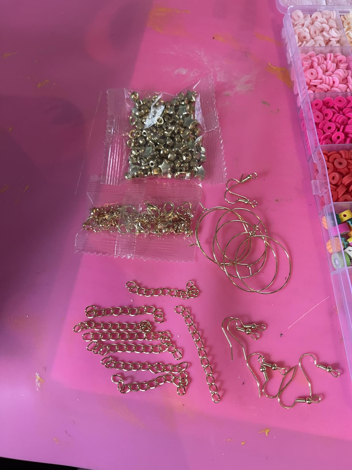 Gionlion 24 Colors Clay Beads Friendship Bracelet Making Kit w/Charms | Preppy Heishi Beads Charms for Jewelry Making, DIY Crafts Gifts for Girls Ages 6-12 customer photo 1