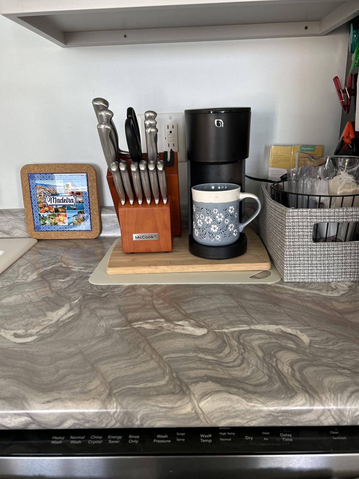 McCook Knife Set Kitchen Steel Knife Block Set w Built-in Sharpener | German Forged Stainless Steel, 15 PC, Razor Sharp, Non-Stick & Anti-Rust, Ergonomic Handle, Full Tang, Gift Box customer photo 1