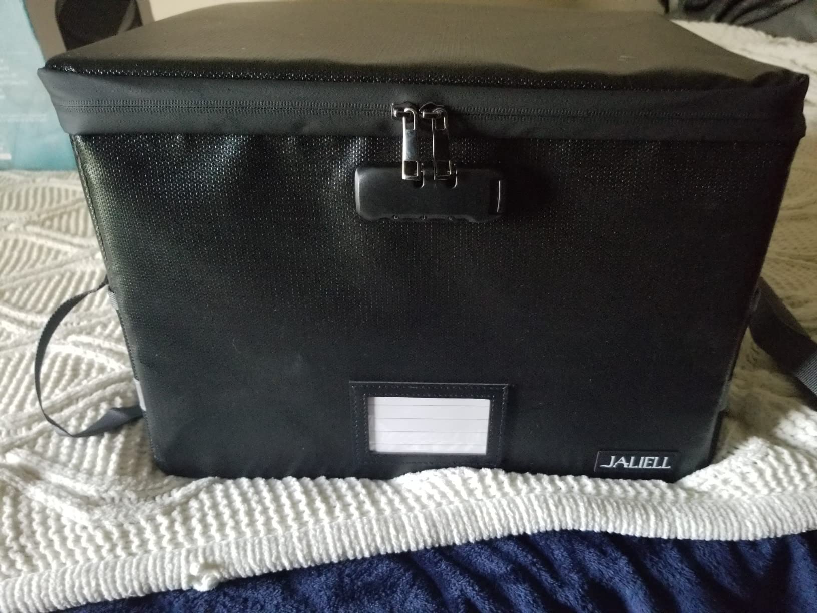 Fireproof File Box with Lock, Document Storage Organizer with Lid, Handle customer photo 2