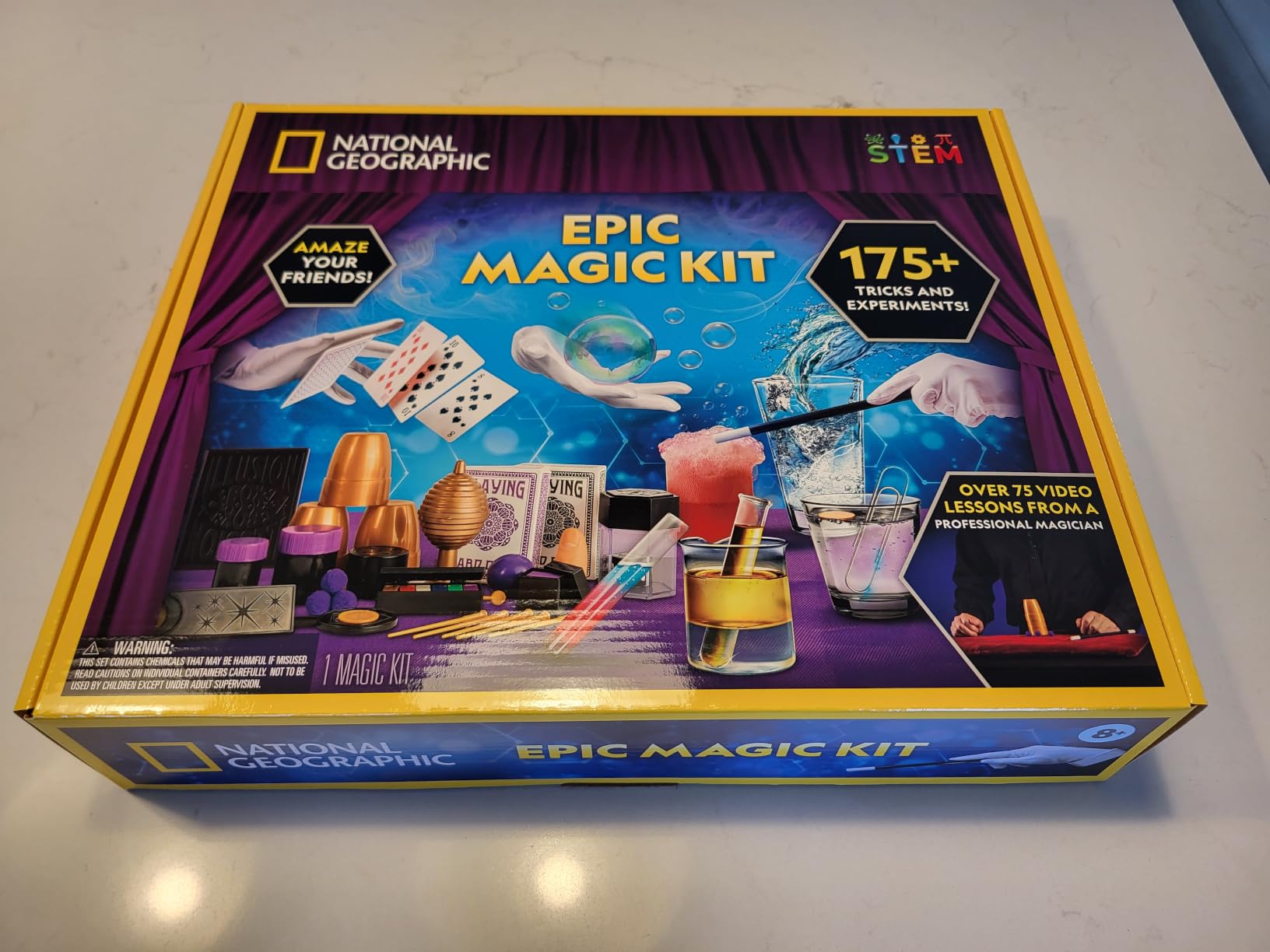 National Geographic Mega Magic Kit with 75+ Tricks for Kids Ages 8-12 | Perform Classic Illusions, Performance Props, STEM Learning, Video Instructions from a Professional Magician, Birthday Gift customer photo 1
