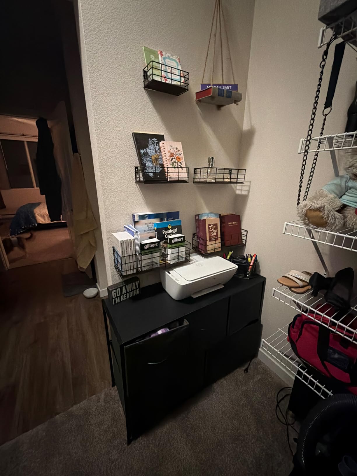 Fixwal Wire Frame Floating Shelves for Wall Storage 4 Different Sizes customer photo 2
