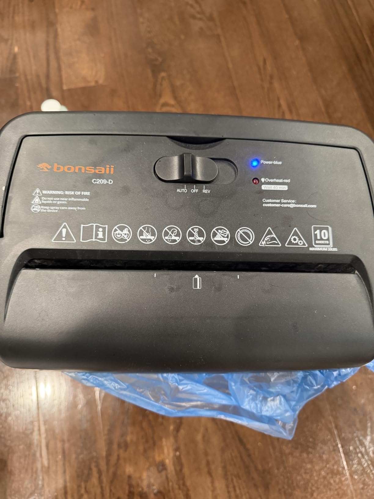 Bonsaii 10-Sheet Heavy Duty Cross Cut Paper Shredder for Home Office customer photo 2