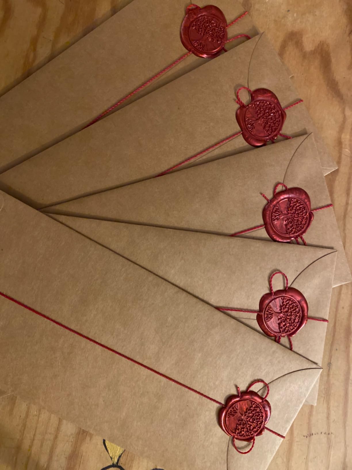 Wax Seal Stamp Kit - 357Pc Set with Wax Beads, Seal Stamp, Warmer, Spoon, Candles for Vintage Envelopes & Letters - Gold customer photo 2