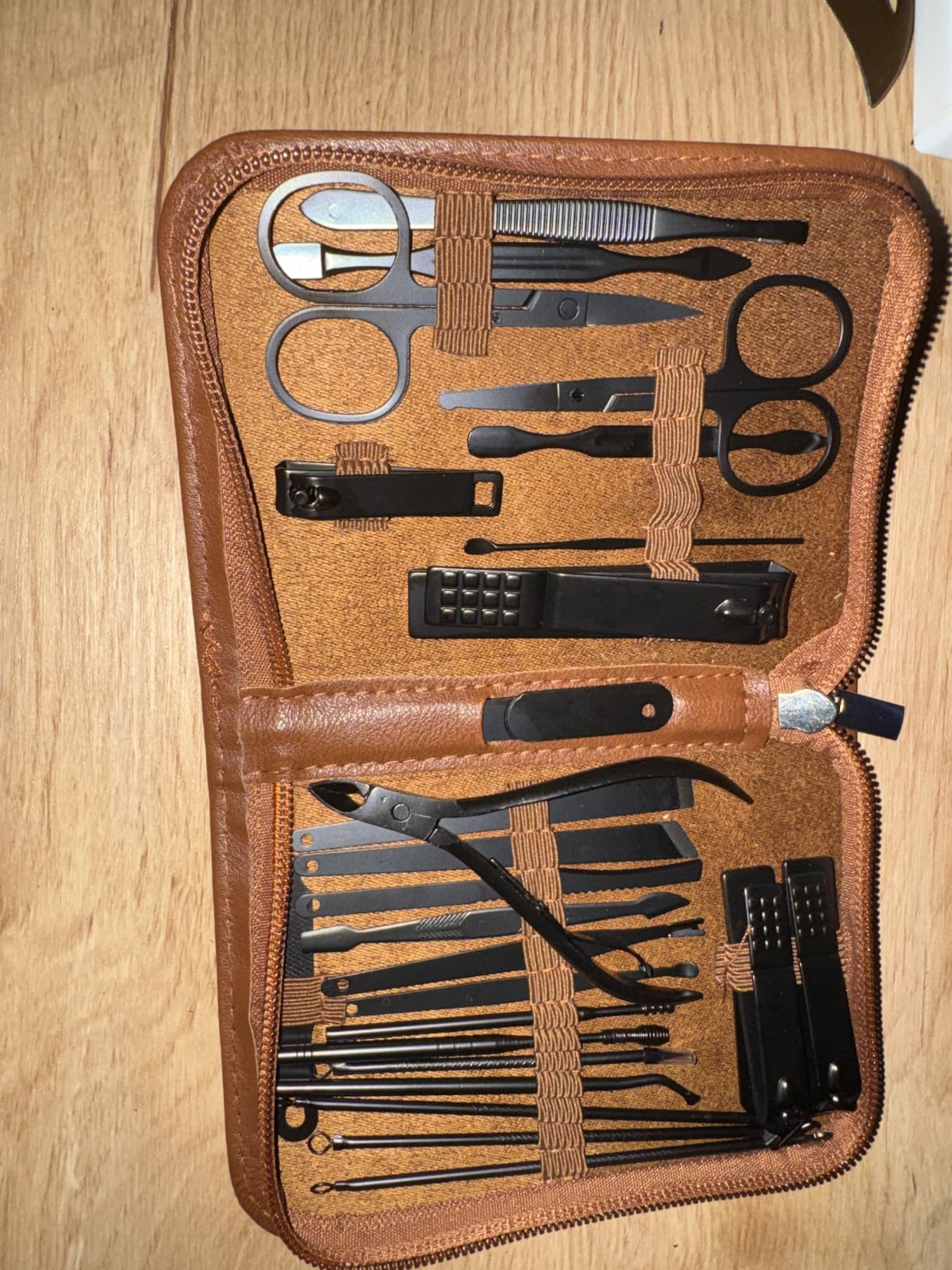 MINKINH Manicure Set Professional Nail Clipper Kit-26 Pieces,Brown customer photo 1