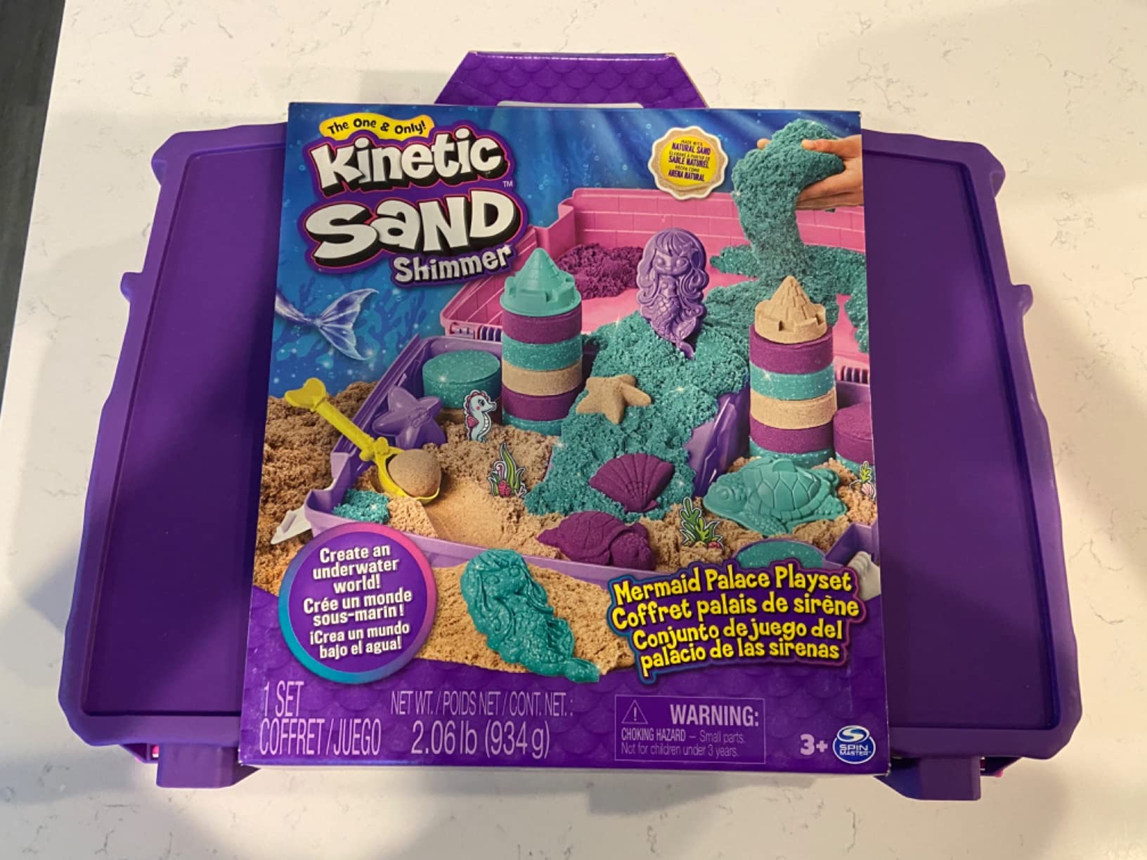 Kinetic Sand Mermaid Palace Set, Moldable Play Sand Sensory Toys, Ages 3+ customer photo 1