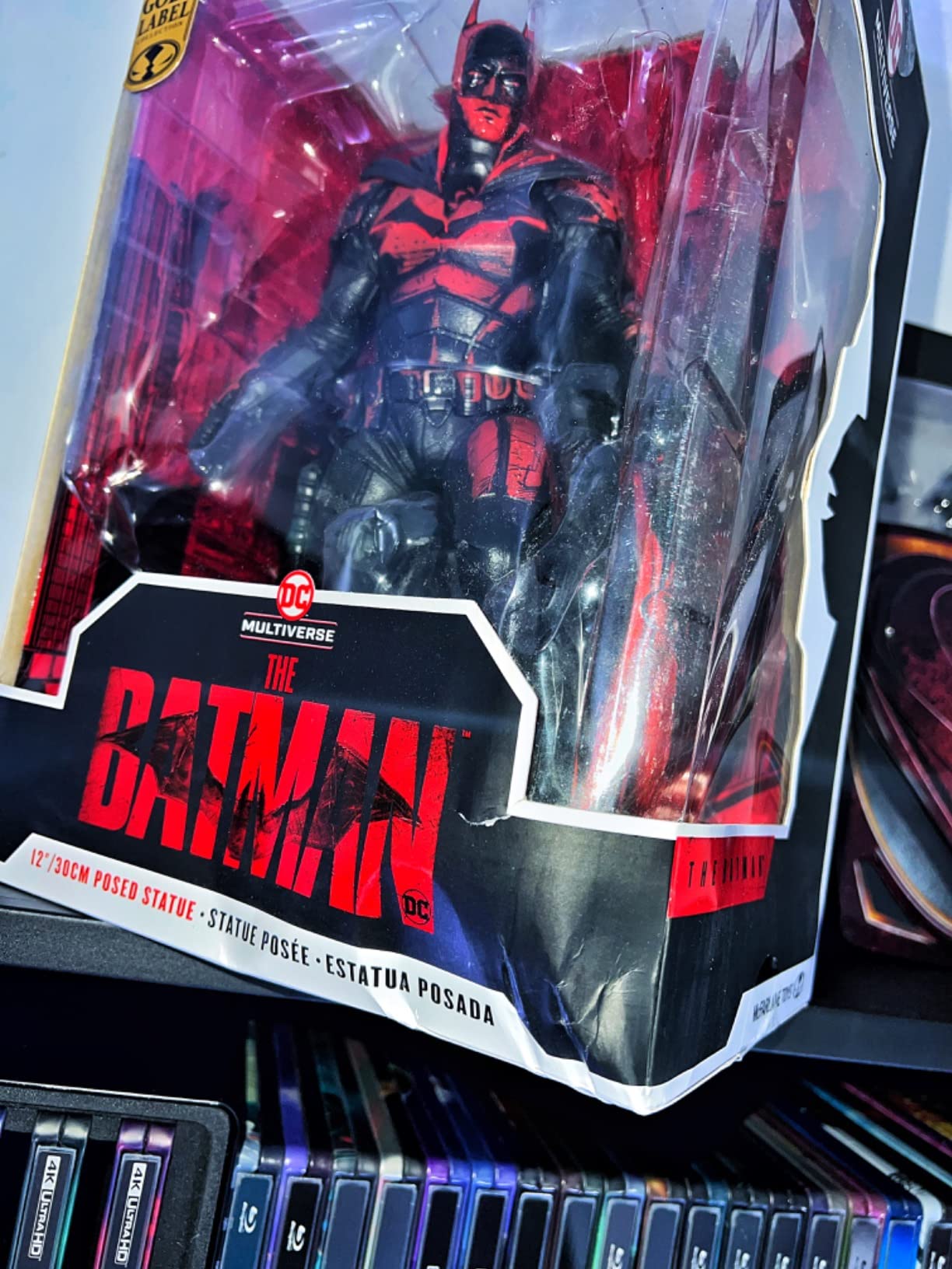 McFarlane DC Multiverse The Batman 12 Inch Statue Figure Megafigs - The Batman (Red Hue) Gold Label customer photo 1