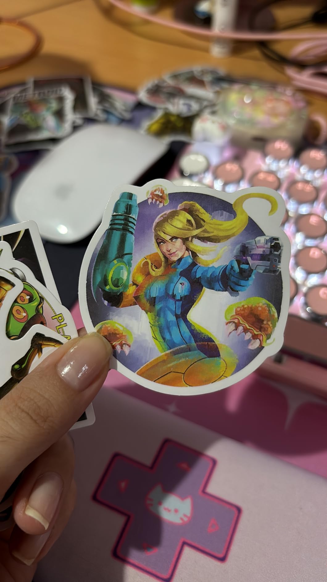 50Pcs Metroid Merchandise Stickers Pack, Cool Game Vinyl Waterproof Stickers for Water Bottles,Laptop,Skateboard,Phone,Computer,Car Decals for Party Supplies customer photo 2
