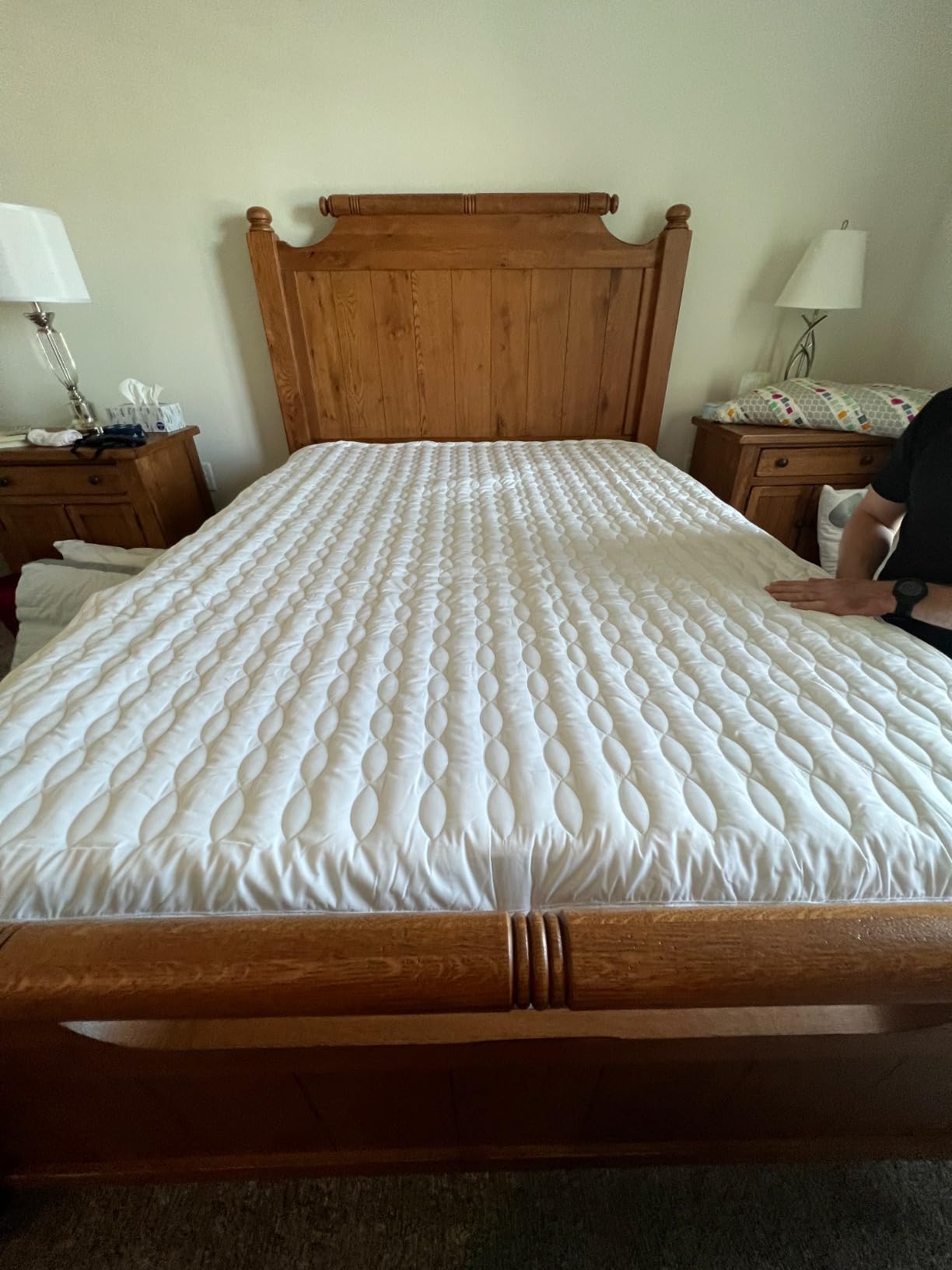 Water Circulating Sleep Pad by Thermacycle; Cools and Heats, EMF Free Therapeutic Mattress Pad; Sleep Aid– for Hot Flashes, Night Sweats, Menopause, Insomnia, Hyperhidrosis - Queen - 60