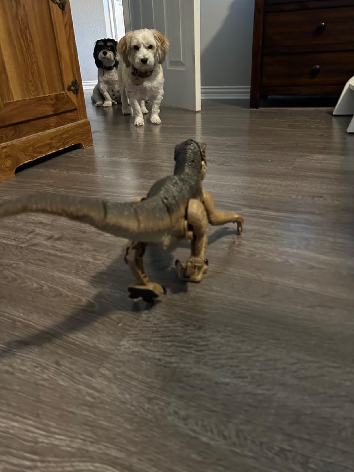 VERTOY Remote Control Dinosaur Toys for Kids - Build a Big Walking Velociraptor Dino with Light and Sound, Birthday Gift customer photo 1