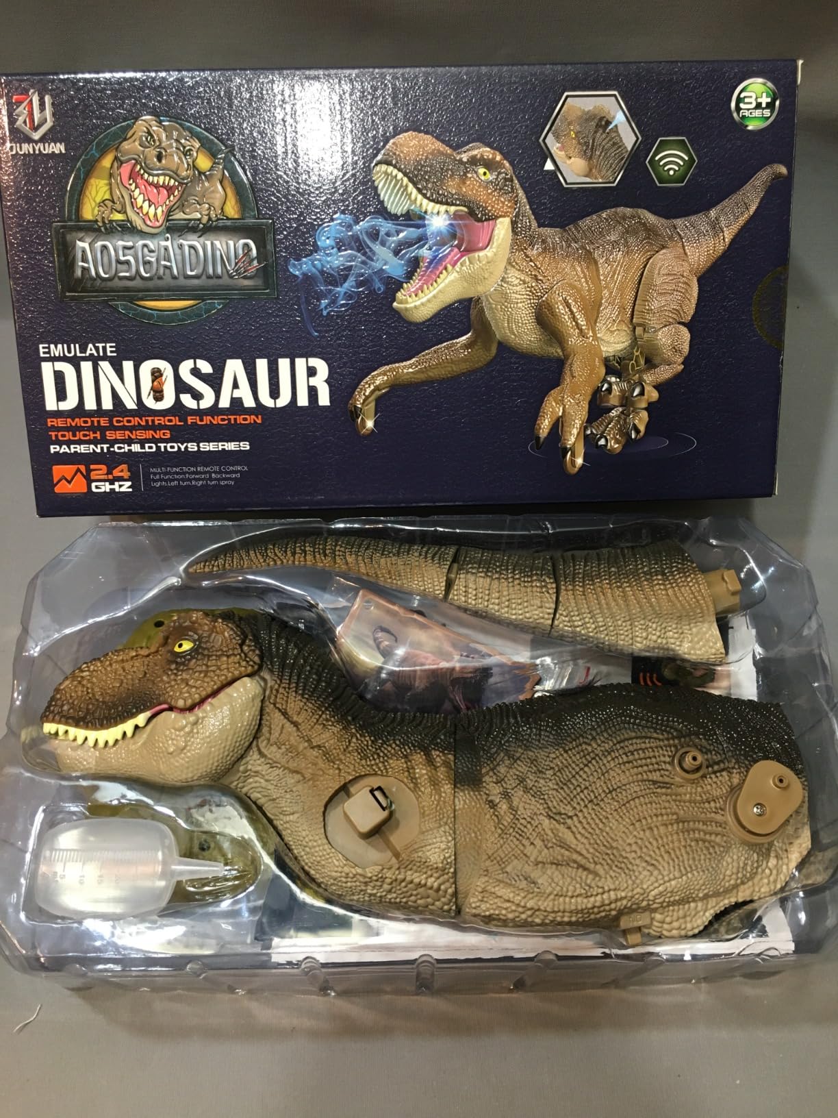 VERTOY Remote Control Dinosaur Toys for Kids - Build a Big Walking Velociraptor Dino with Light and Sound, Birthday Gift customer photo 2