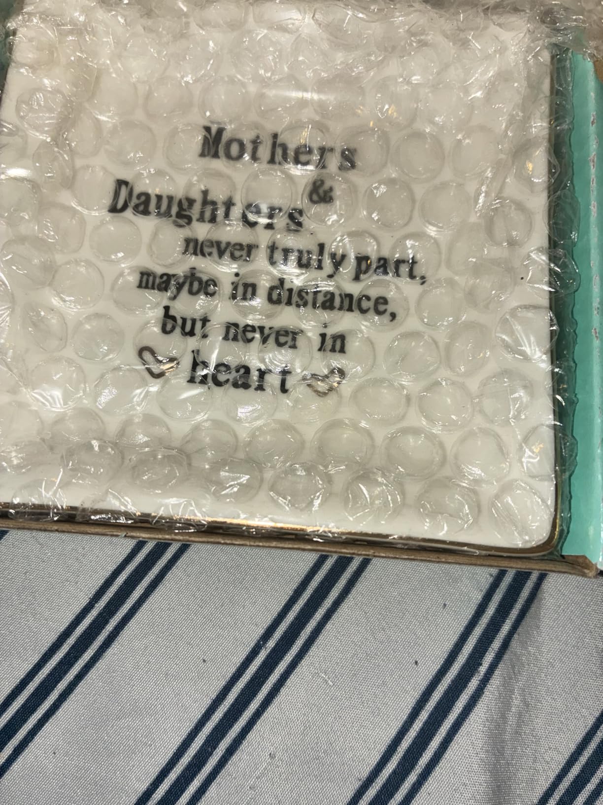HOME SMILE Ceramic Ring Dish Decorative Tray Gifts For Sister In Law, Birthday, Christmas, Wedding Gifts customer photo 2