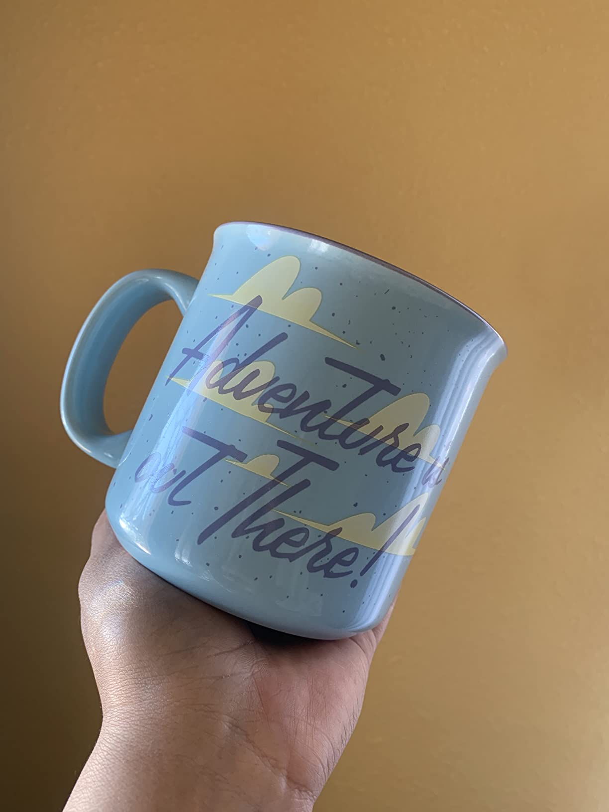 Disney Pixar UP Adventure Is Out There 20-Ounce Ceramic Camper Mug | BPA-Free Travel Coffee Cup For Espresso, Caffeine, Cocoa | Home & Kitchen Essentials, Cute Gifts and Collectibles customer photo 1