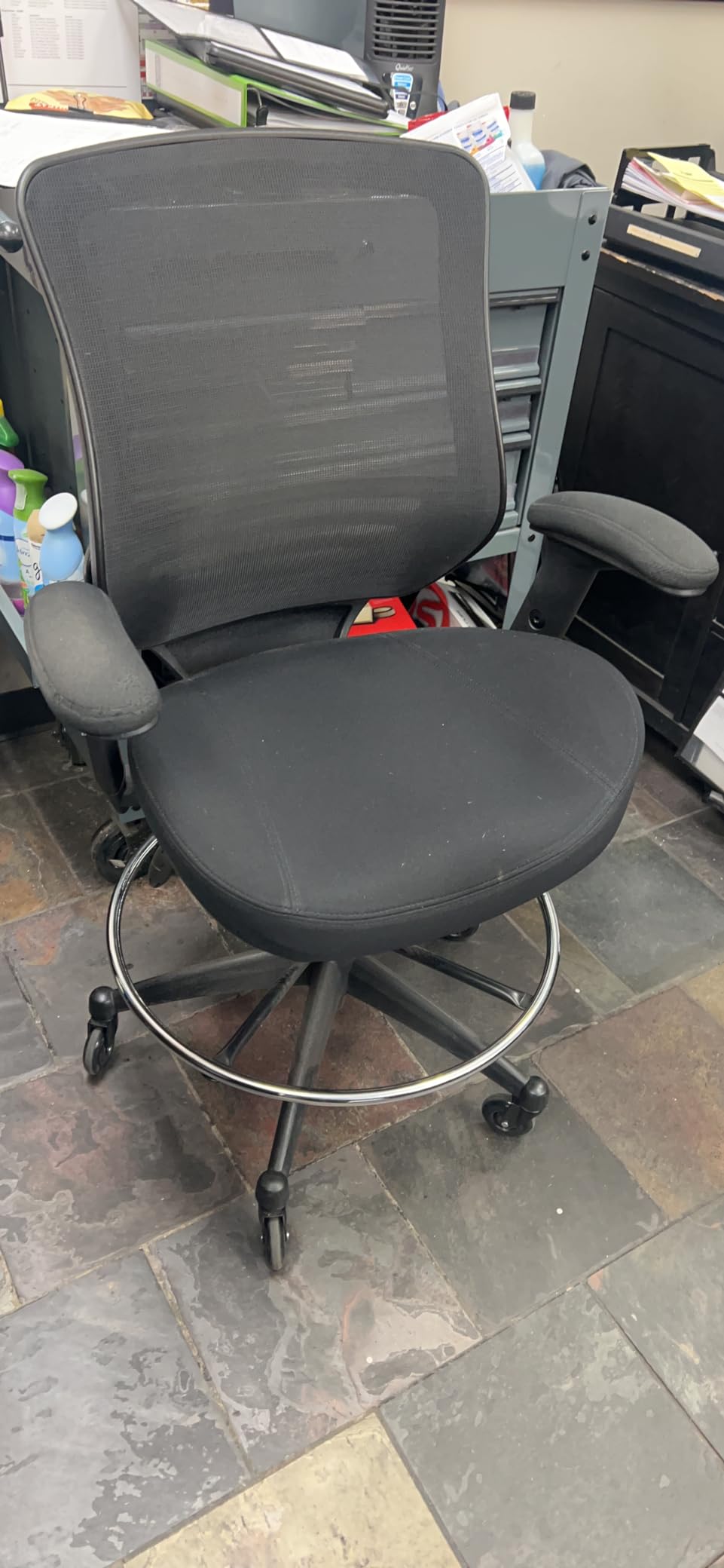 BOLISS 400lbs Mid Back Mesh Ergonomic Drafting Office Chair customer photo 1