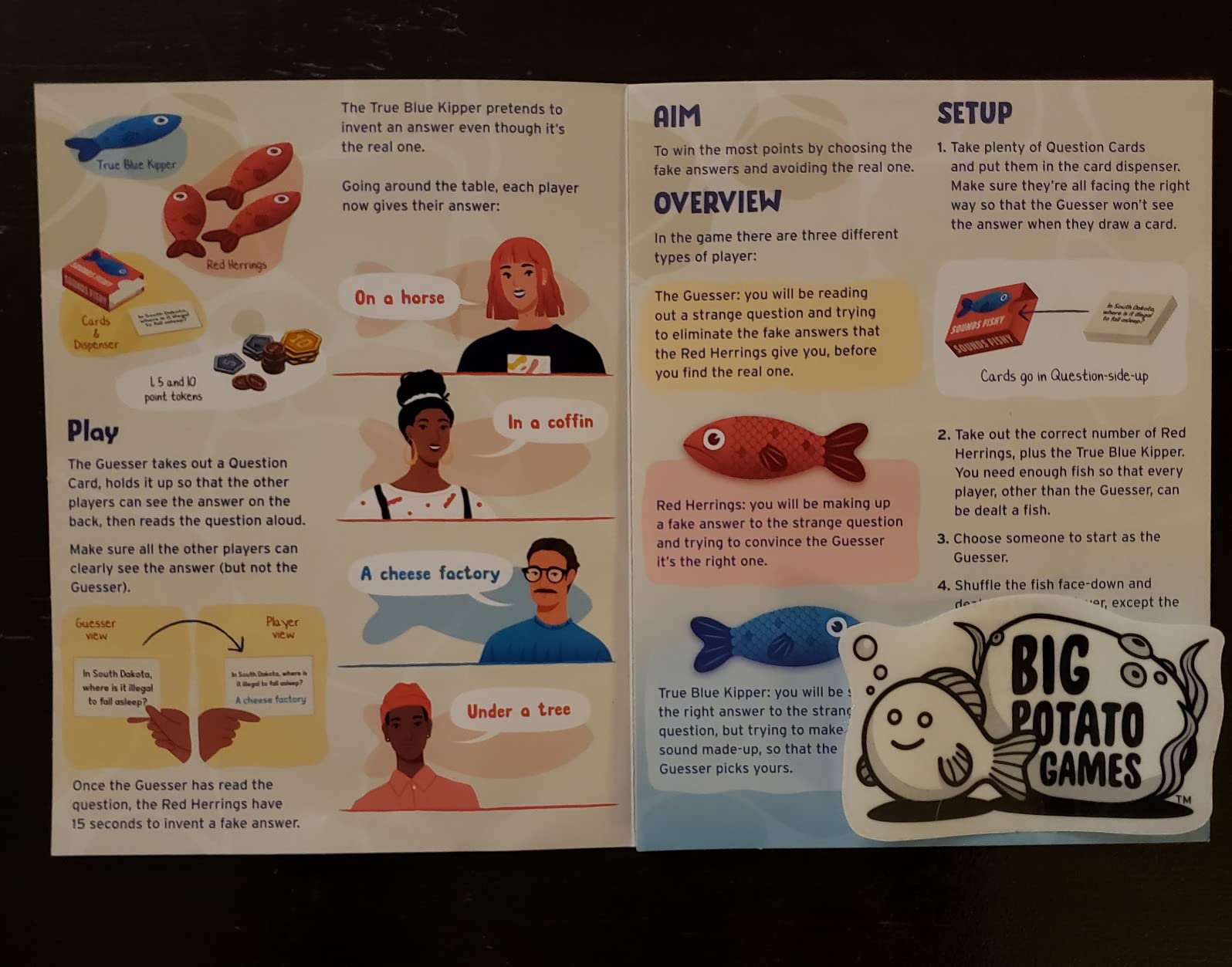 Sounds Fishy: Funny Bluffing Trivia Board Game for Families, 4-10 Players customer photo 1
