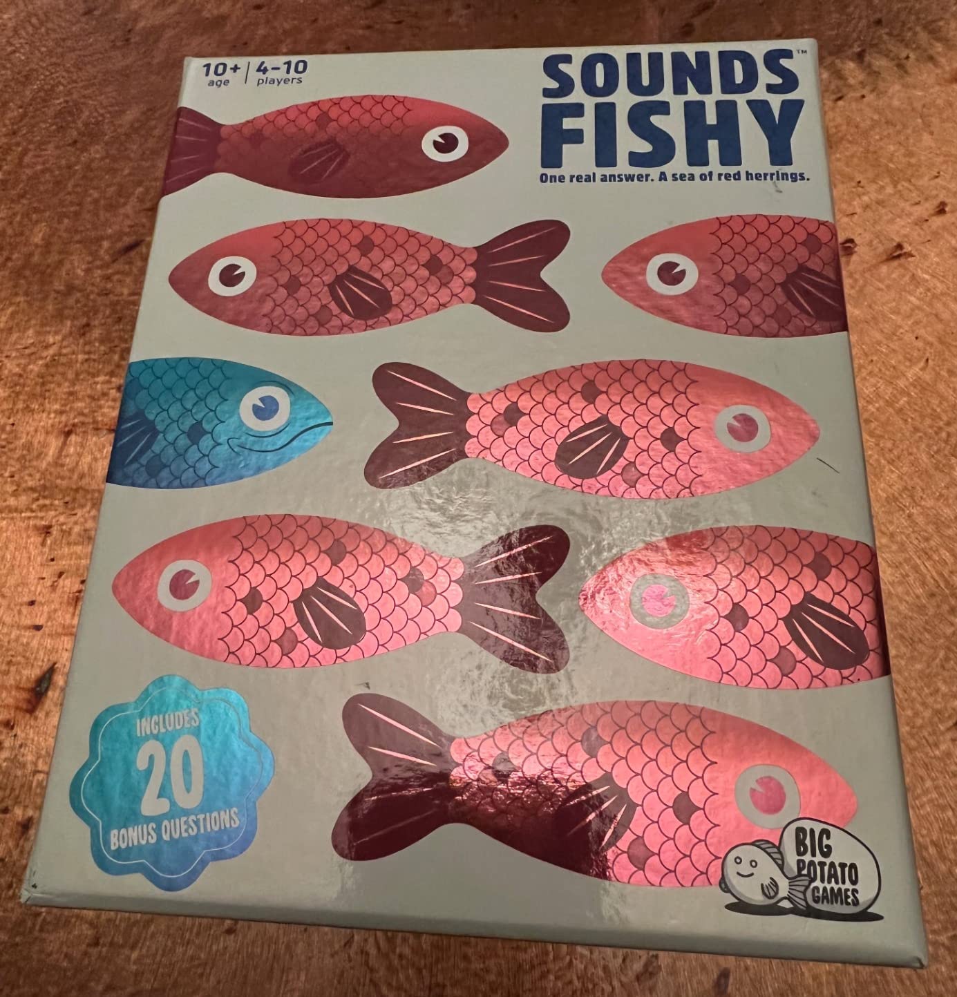 Sounds Fishy: Funny Bluffing Trivia Board Game for Families, 4-10 Players customer photo 2
