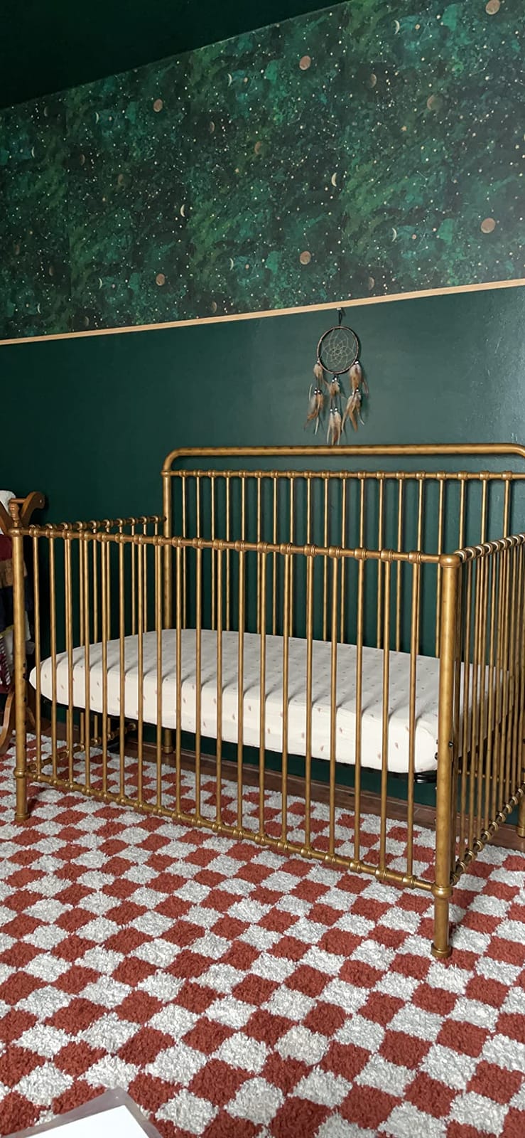 NAMESAKE Winston 4-in-1 Convertible Mini Crib, Vintage Gold - 60 lbs customer photo 1