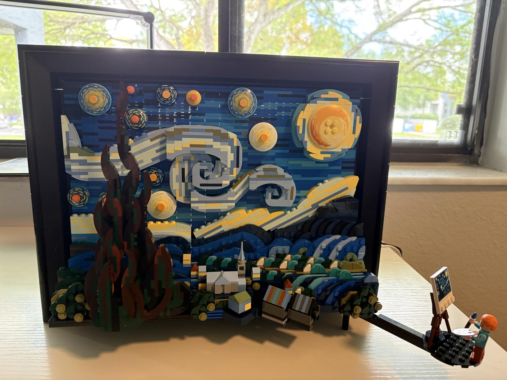 LEGO Ideas Vincent Van Gogh The Starry Night - Building Set for Adults, Ages 18+ - Beautifully Detailed Home Wall Art Decor - Gift for Men & Women - 21333 customer photo 1
