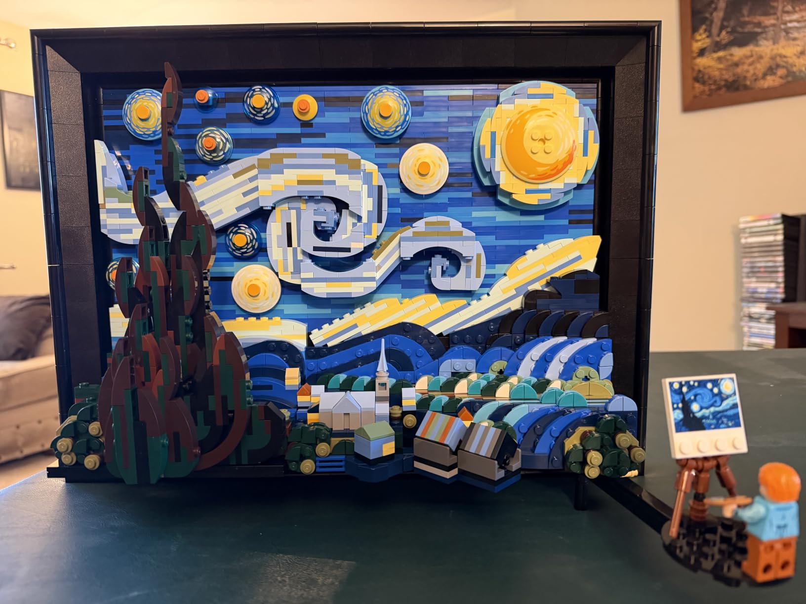 LEGO Ideas Vincent Van Gogh The Starry Night - Building Set for Adults, Ages 18+ - Beautifully Detailed Home Wall Art Decor - Gift for Men & Women - 21333 customer photo 2