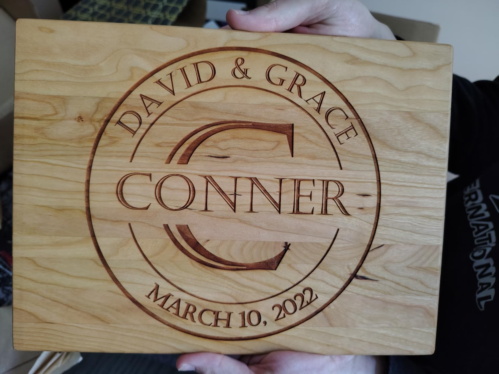 Blue Ridge Mountain Gifts Personalized Wood Cutting Board customer photo 1