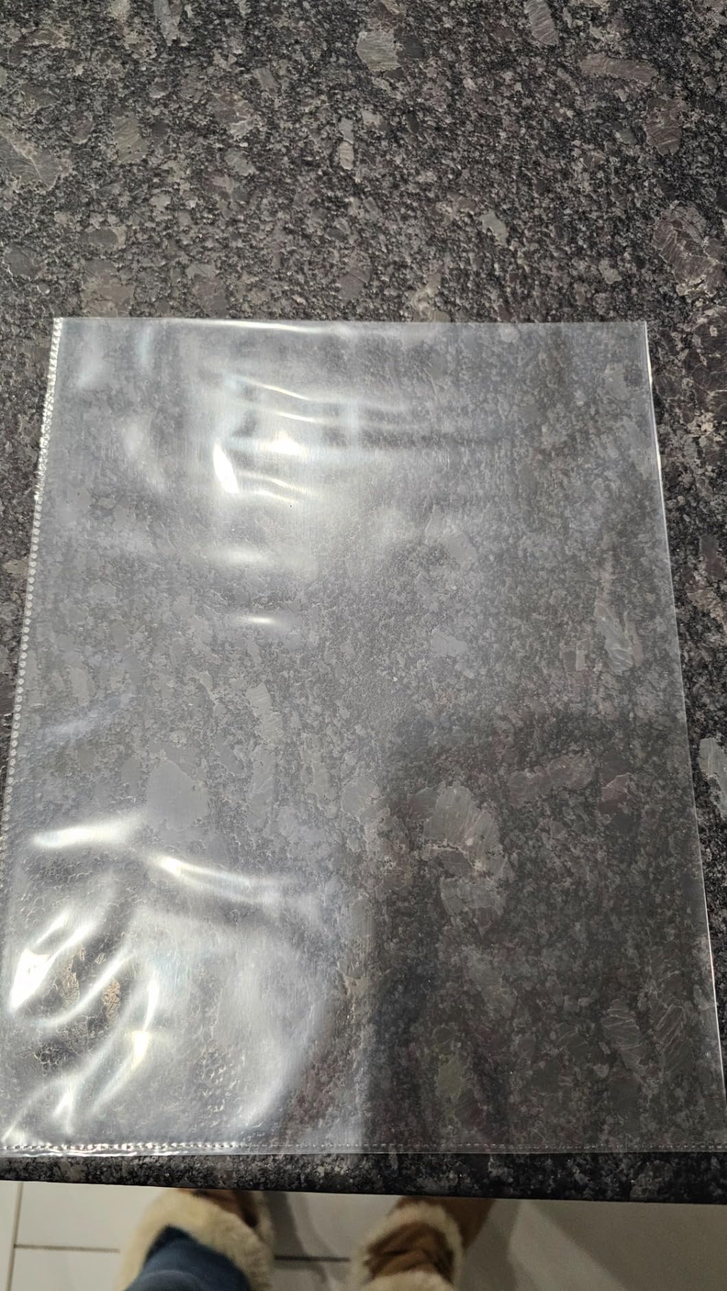 Performore 50 Clear No Hole Sheet Protectors, 8.5
