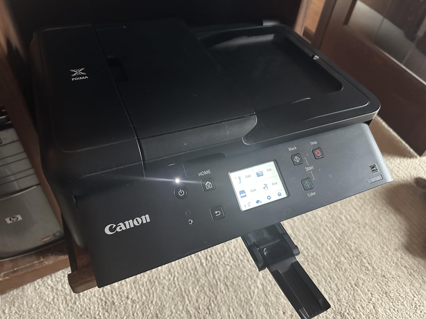 Canon PIXMA TR8620a - All-in-One Printer Home Office|Copier|Scanner|Fax|Auto Document Feeder | Photo, Document | Airprint (R), Android, Black, Works with Alexa customer photo 1