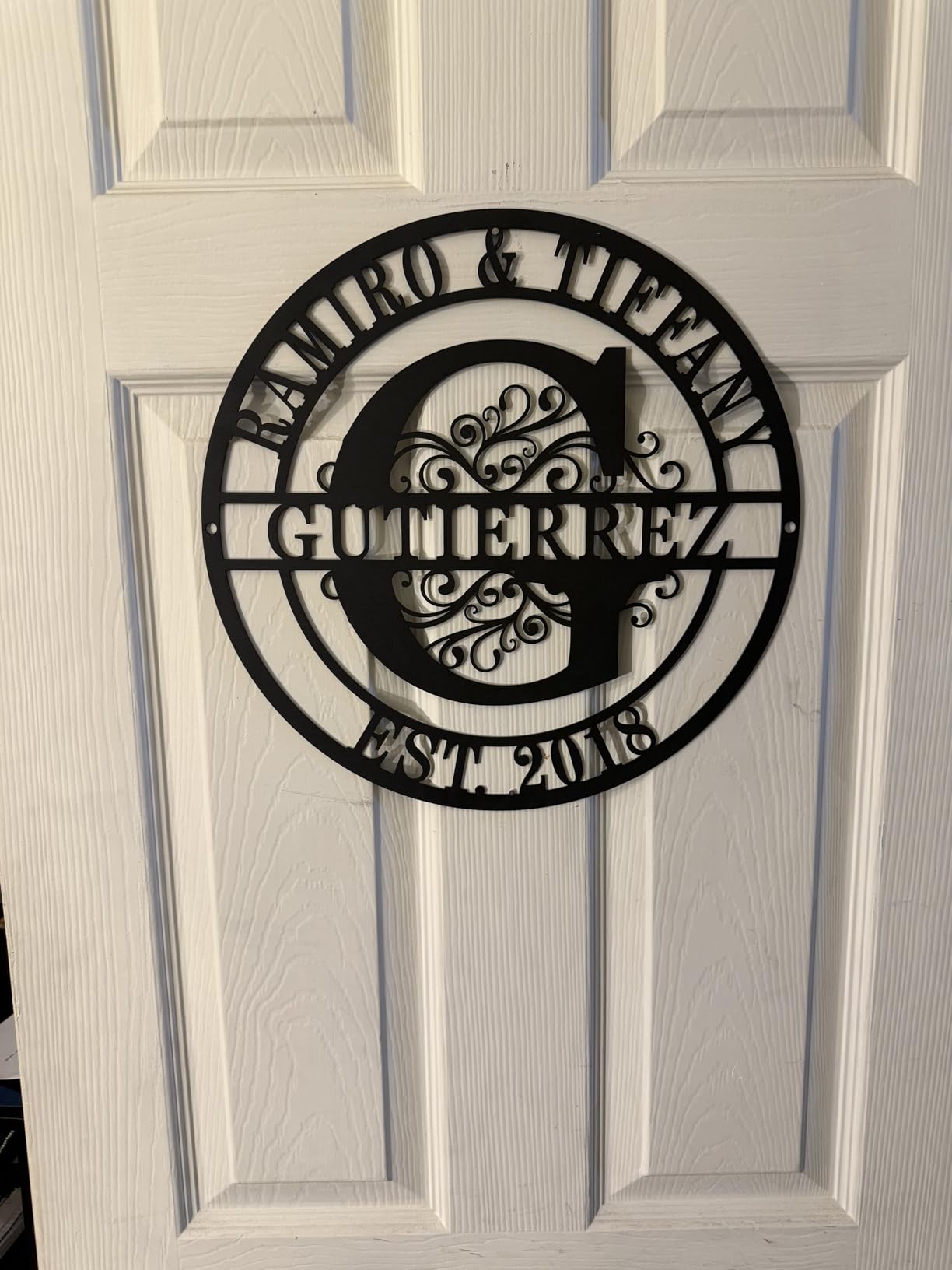 Metal Name Signs Personalized, Custom Tree of Life Signs, Custom Family Name Sign, Last Name Sign, Metal Wall Art, personalized wall decor, Personalized Wedding Gift customer photo 2