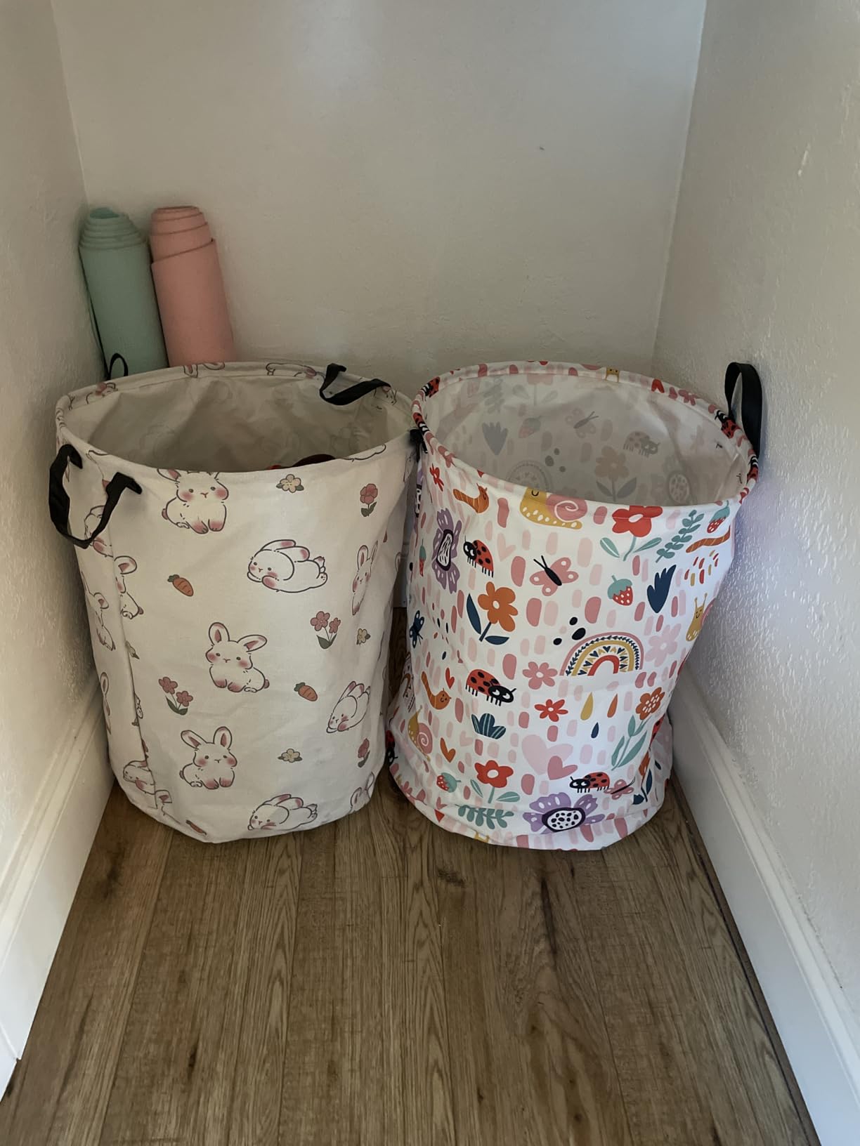 Round Star Pattern Laundry Hamper Storage Basket Fabric Material Storage Hamper Organization Basket, Storage Bin, Gift Box with Handles for Room customer photo 2