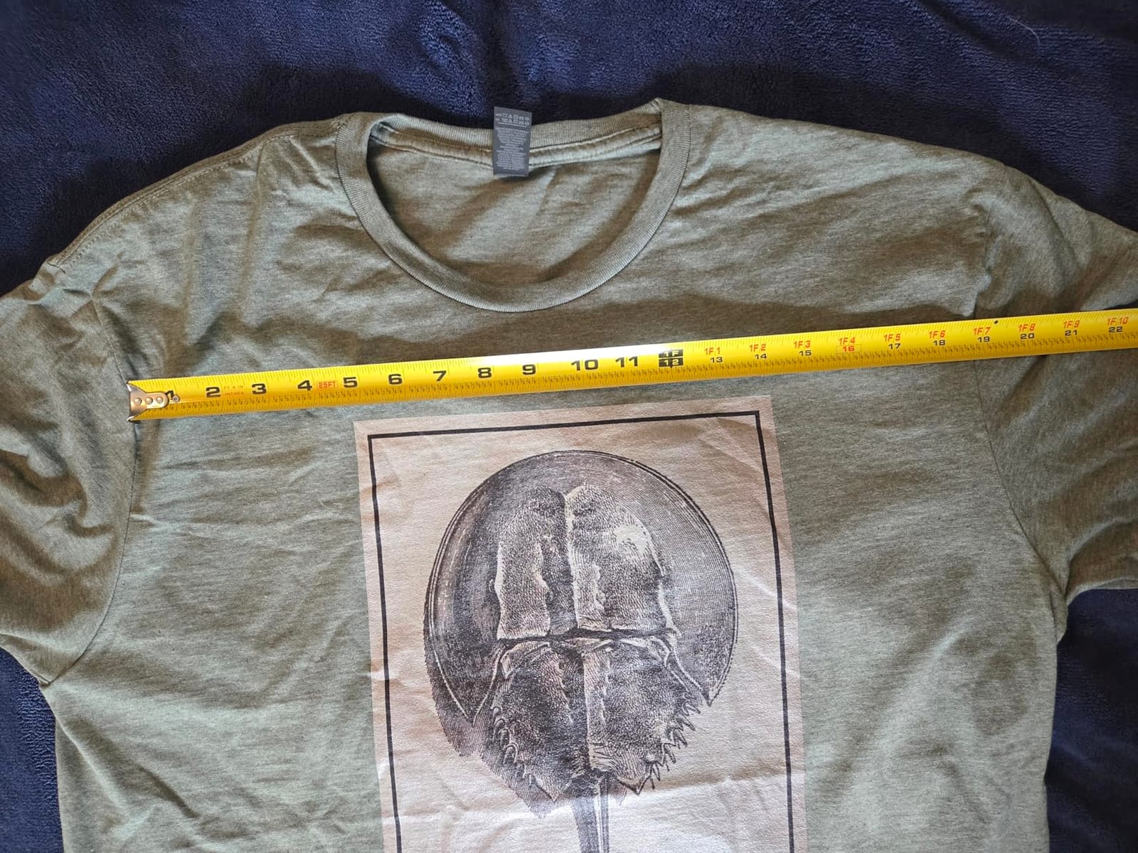 Vintage Horseshoe Crab Illustration (1923) T-Shirt customer photo 1