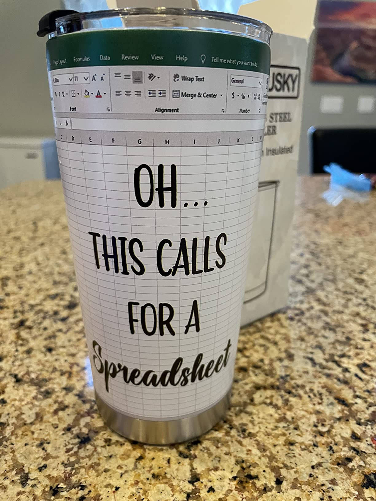 BECHUSKY Mugs For Accountants - Spreadsheet Gifts - This Calls for a Spreadsheet Tumbler - Spreadsheets Mug for Mentor Bosses Lady Manager Friend Leader Female Male Birthday - Boss Gift customer photo 1
