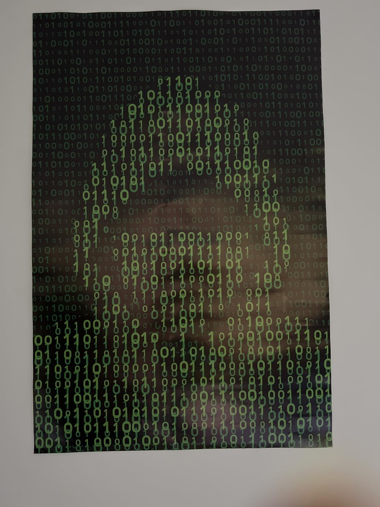 Hacker Poster Binary Code Computer Cybersecurity Posters Decor Matrix Technology Coding Cool Wall Art Print 16x24 customer photo 1
