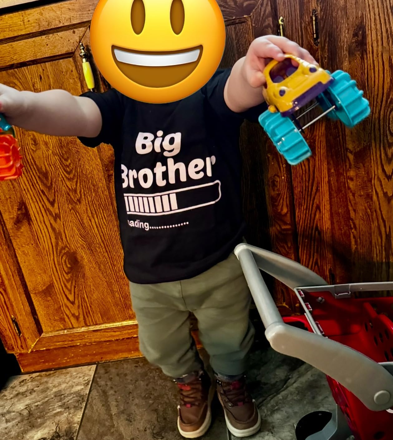 BROOKLYN VERTICAL Big Brother T-Shirt - Everyday Wear for Toddlers to Big Boys customer photo 1