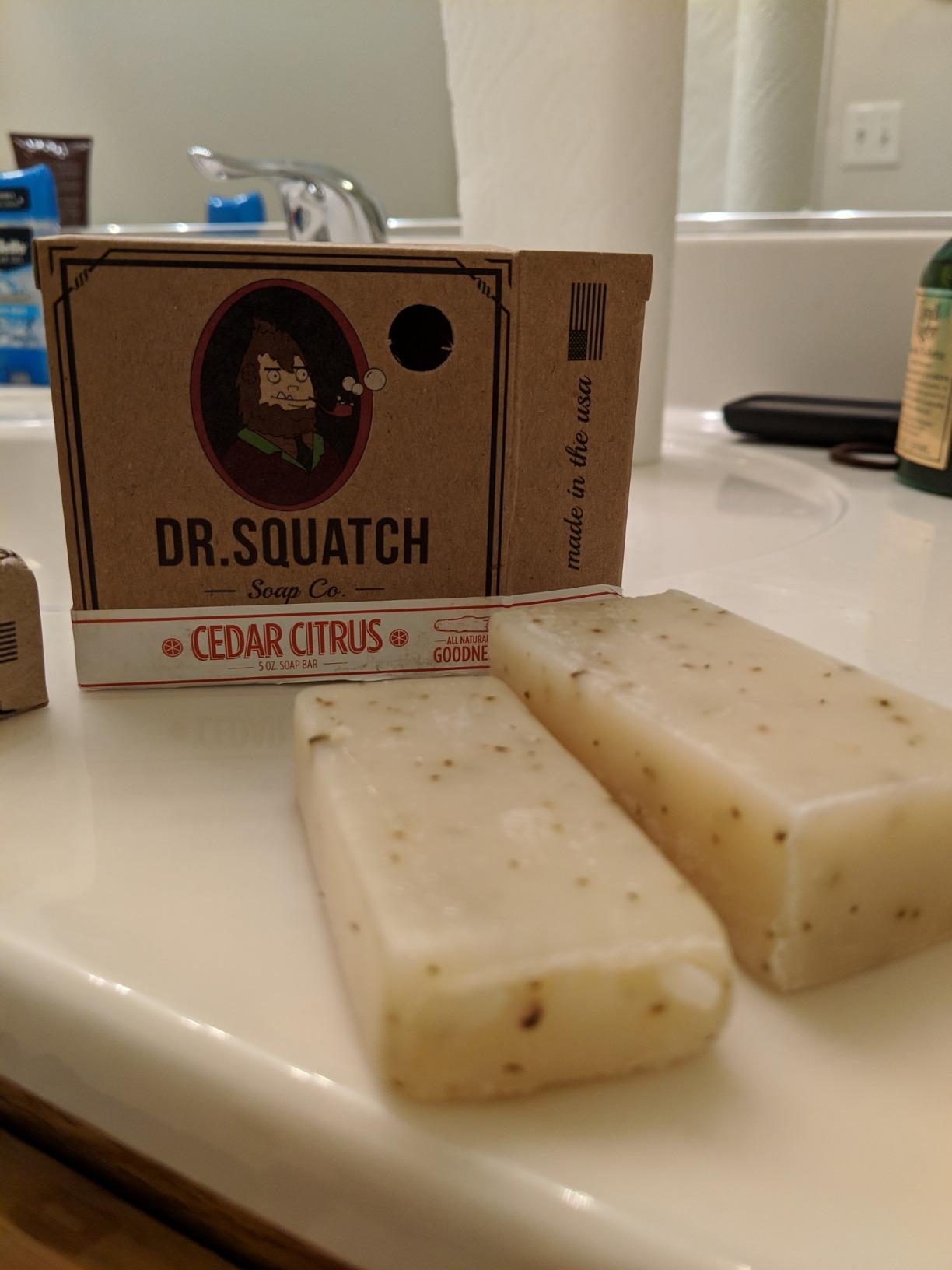 Dr. Squatch Natural Men’s Bar Soap - Cold Process Body Soap Bar with Natural Oils - Gifts for Men - Birchwood Breeze, Fresh Falls & Wood Barrel Bourbon (5 oz, 3-Pack) customer photo 2