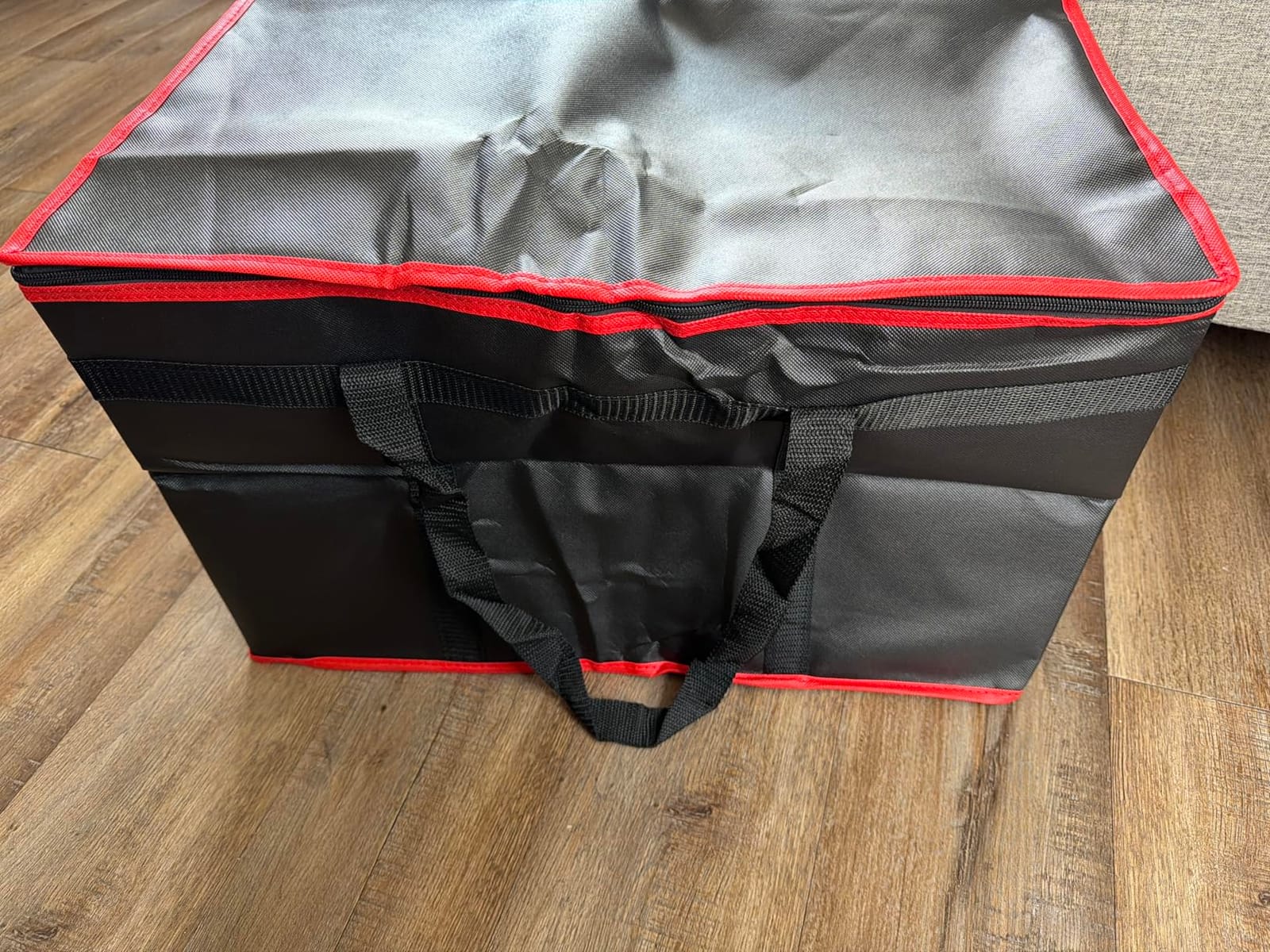 Bodaon Insulated Food Delivery Bag, XXX-Large Grocery Bags, Black-Red, 1Pk | Grocery Tote Insulation Bag for Catering/Drivers for Hot and Cold Meal, Pizza Warmer, Cooler Bag, Food Warmers for Parties customer photo 1