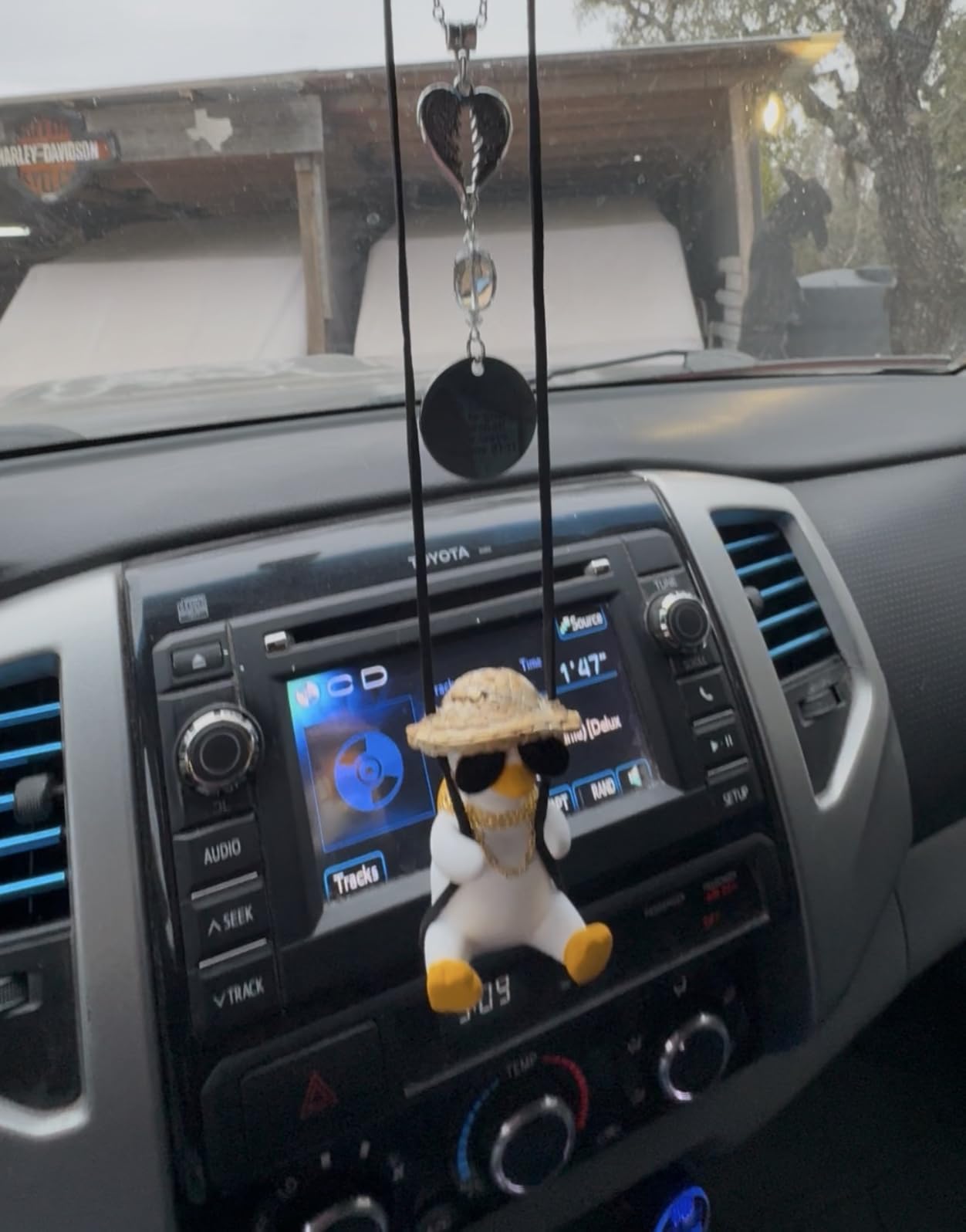 Cool Swinging Duck Car Hanging Ornament Rear View Mirror Funny Xmas Gifts customer photo 1