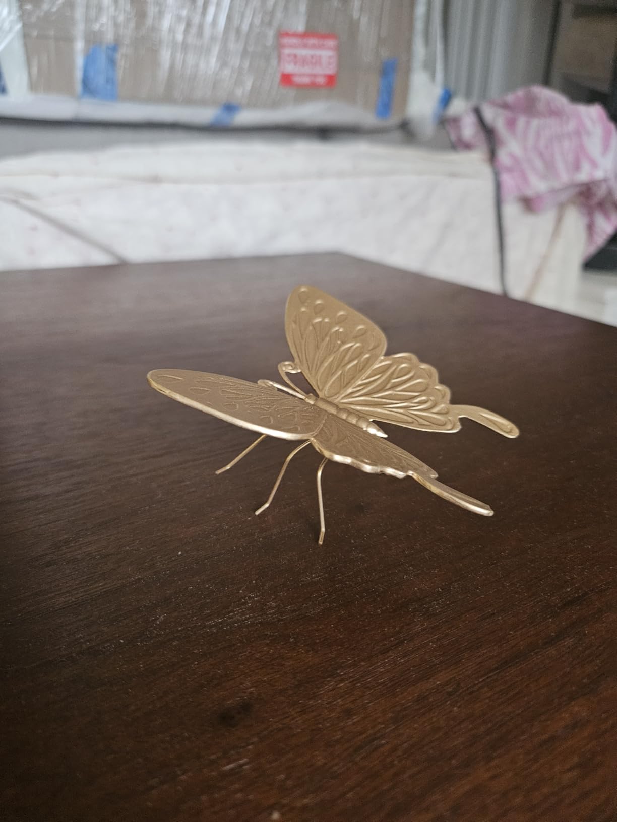 Gold Lizard Sculpture Solid Metal Ornament Mini Animal Figurine for Home Office Garden Desktop Decor (Lizard) customer photo 2