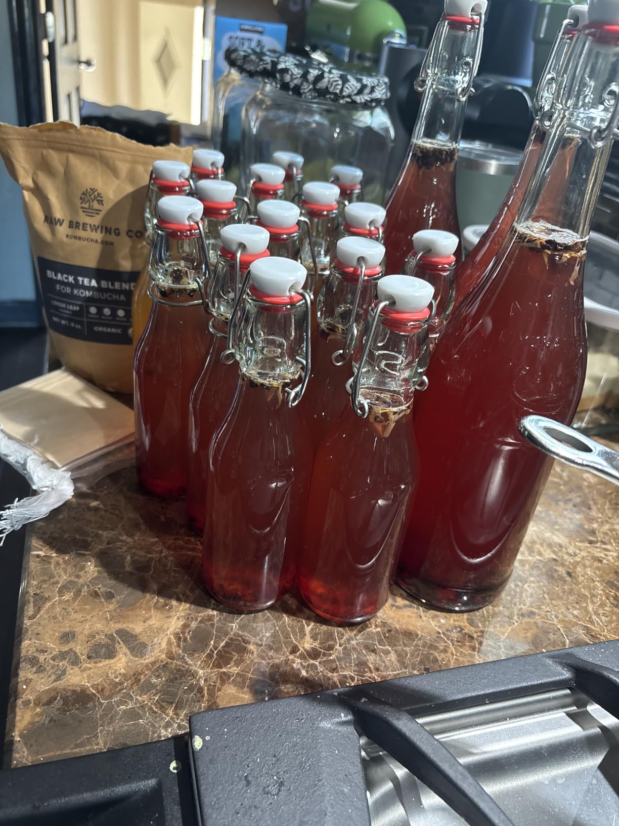 Kombucha.com Certified Organic Loose Leaf Tea - Kombucha Brewing Blends (Black Tea Blend, 8 Ounce). Makes up to 25 gallons. customer photo 1