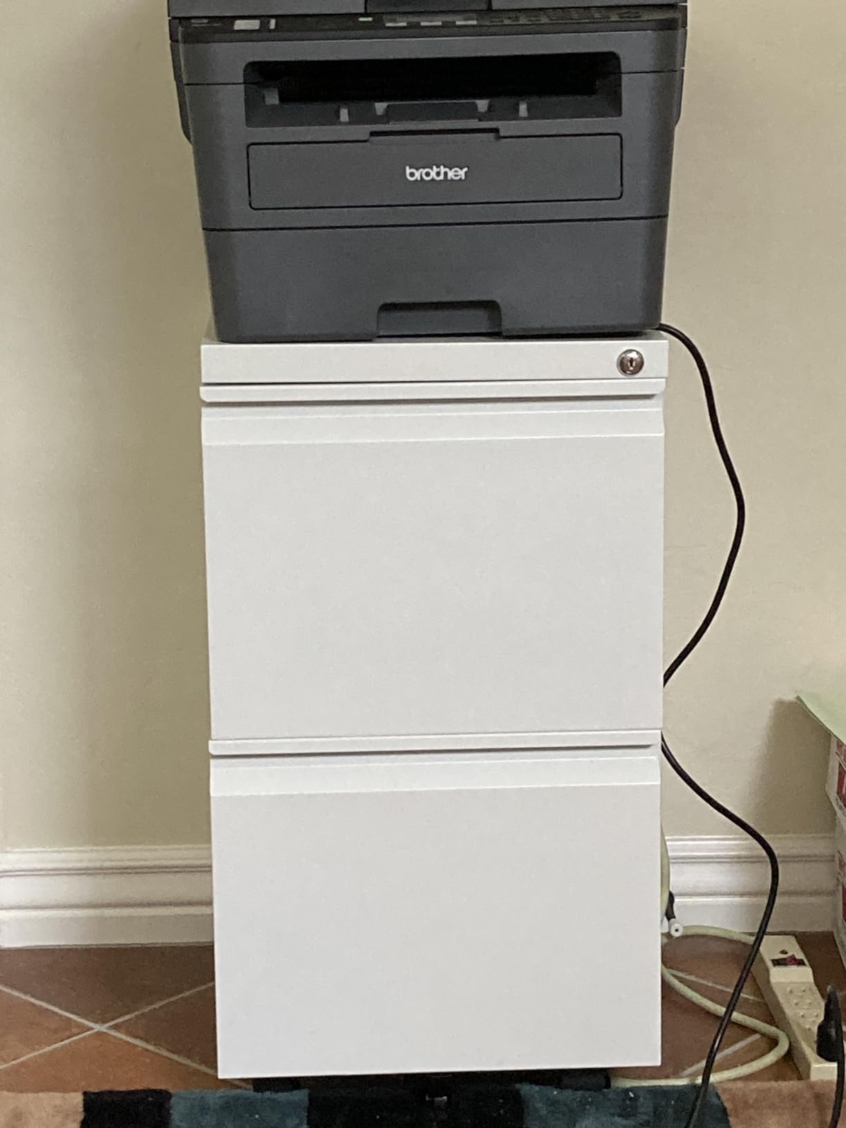 Letaya 3 Drawer Mobile File Cabinet with Lock,Under Desk Metal Filing Cabinets for Home Office Organizer Letters/Legal/A4((Fully Assembled-Black) customer photo 1