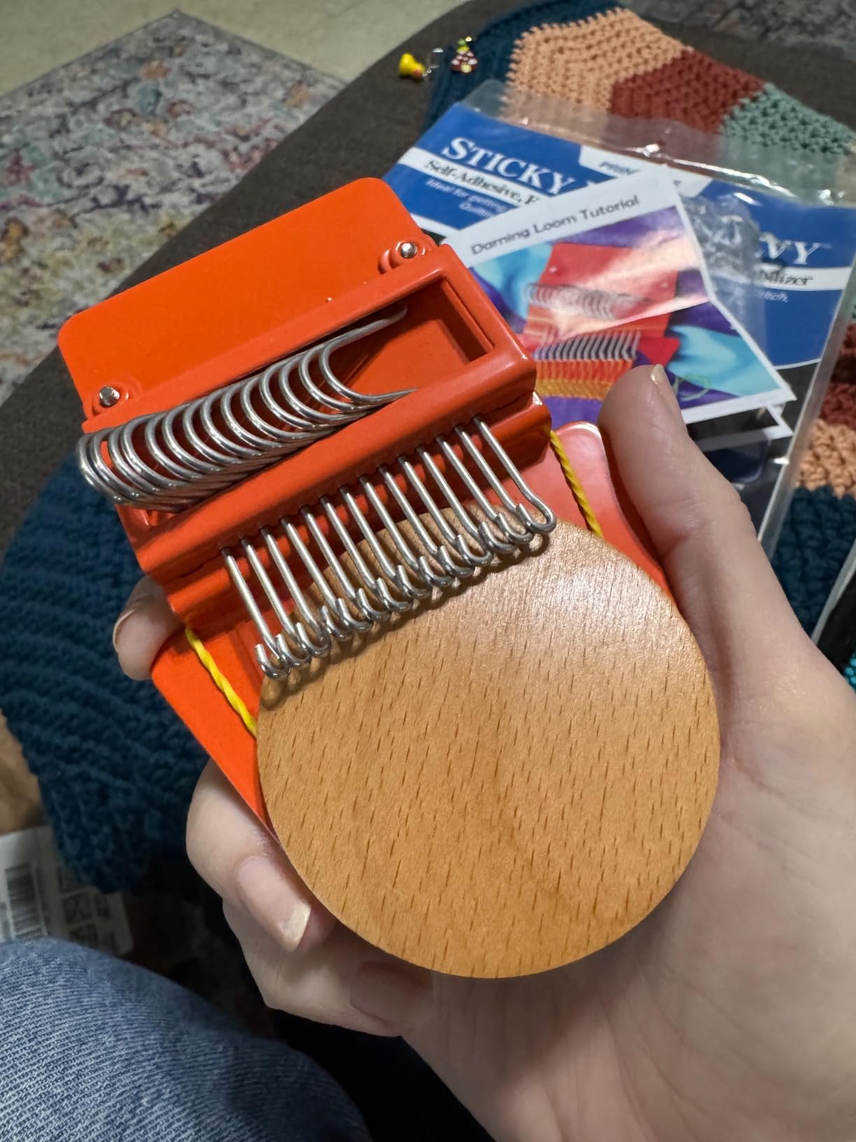 Cuptisserie 21 Hooks Speedweve Darning Loom for Repair Jeans/Socks, Weaving Loom for Visible Mending customer photo 1
